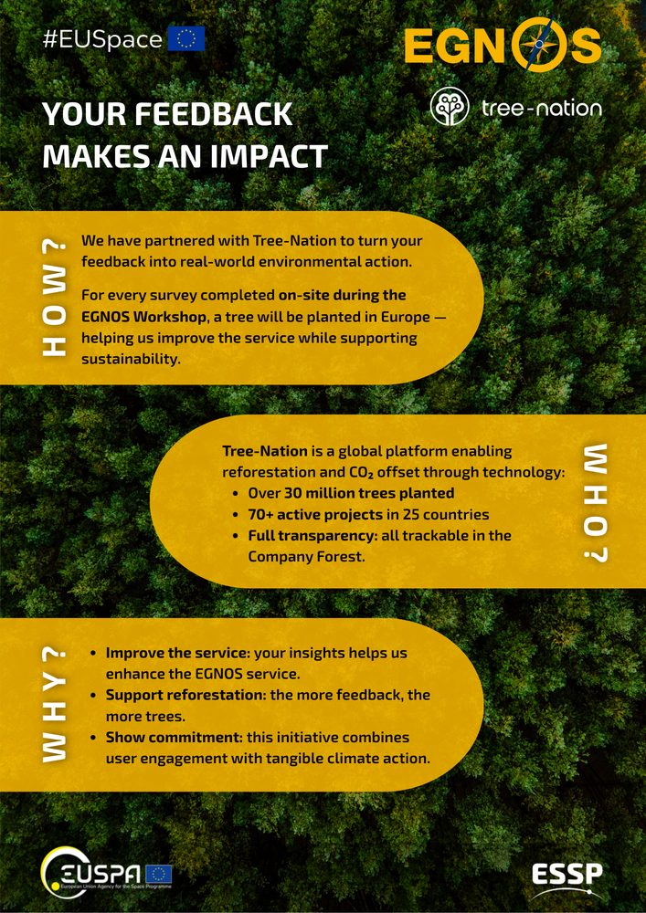 EGNOS Workshop feedback campaign poster for ESSP