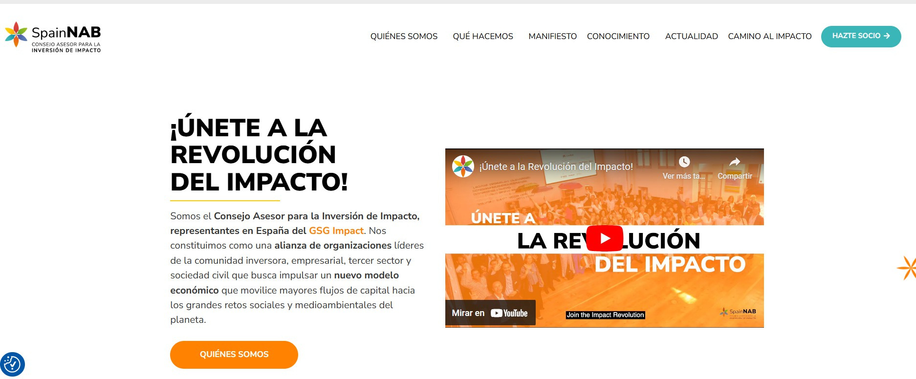 SpainNAB corporate website homepage